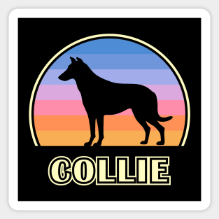 Smooth Collie Vintage Sunset Dog Sticker